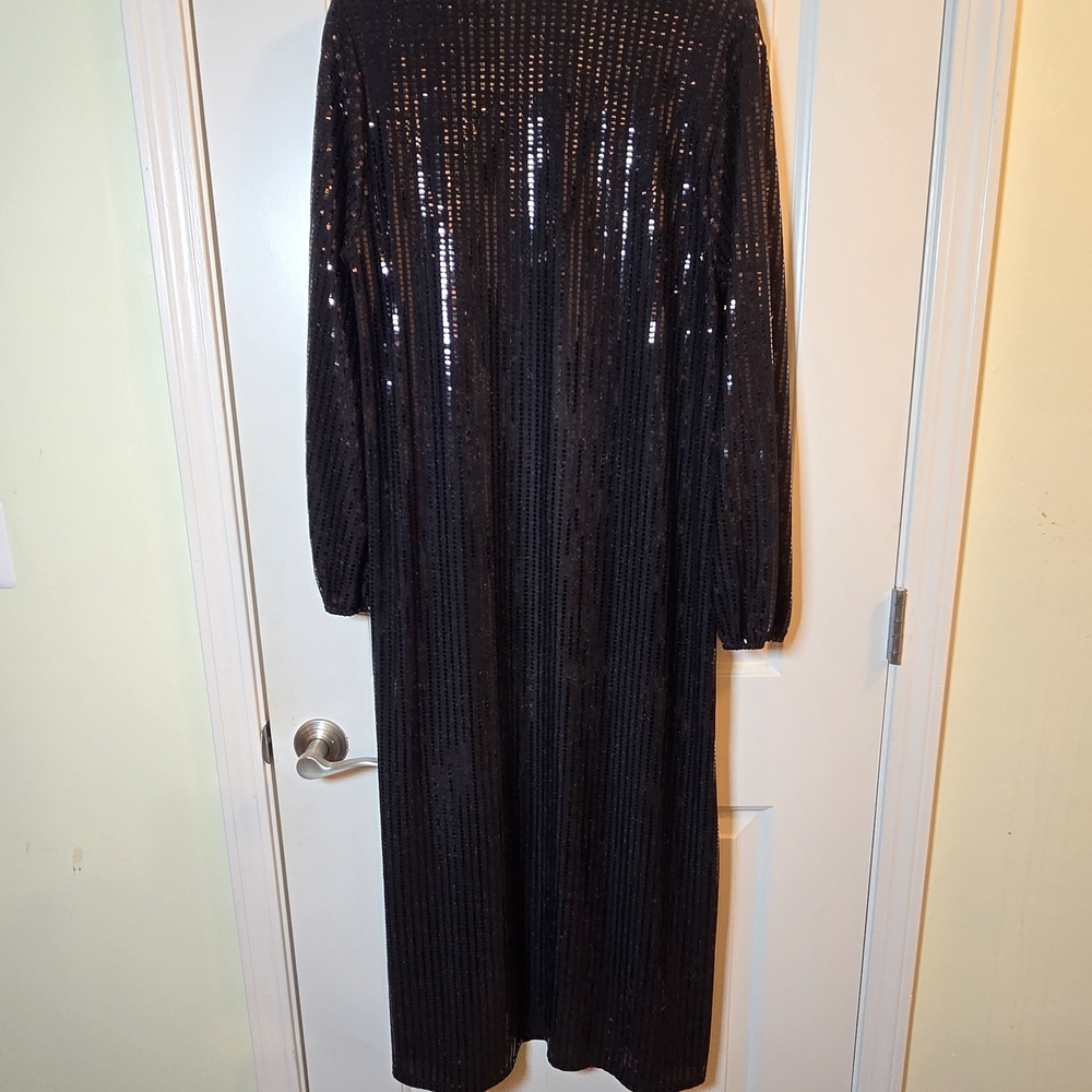 Glamorous Black Sequin Women's Robe - Picture 4 of 4